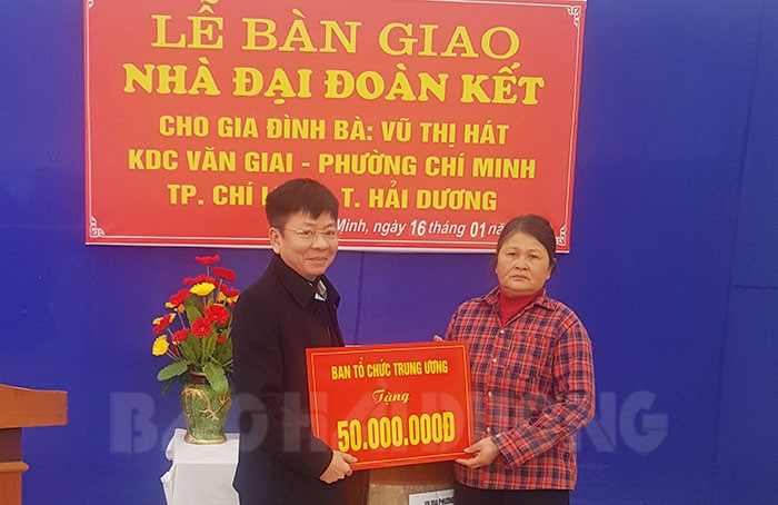 Hỗ trợ xây nhà cho hộ nghèo ở Chí Linh